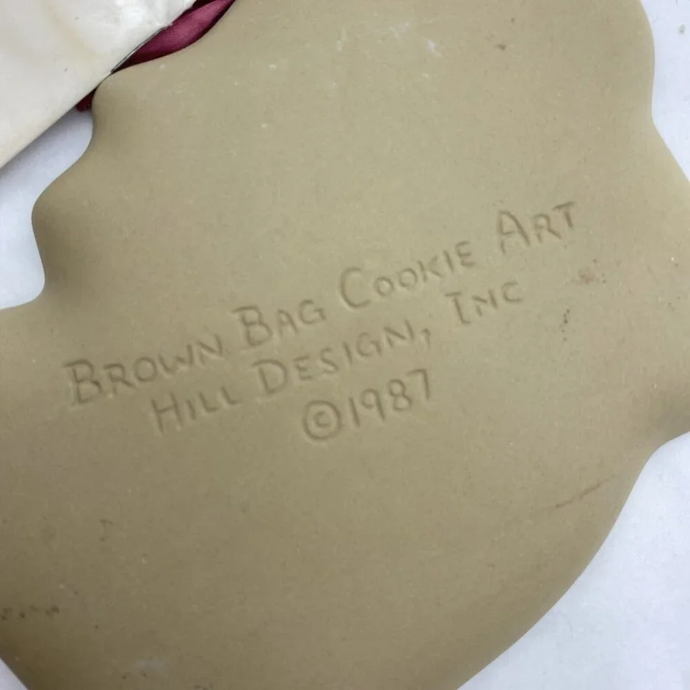 Vintage Brown Bag Cookie Art Angel Mold 1987 Hill‎ Design Recipe Booklet Holiday